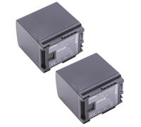 vhbw 2x Batteries compatible avec Canon FS40, FS400 caméra vidéo caméscope (1600mAh, 7,2V, Li-ion) avec puce d'information