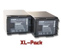 vhbw 2x Batteries compatible avec Canon Legria HF S30, HG30, S100, HF S21 HD caméra vidéo caméscope (2400mAh, 7,2V, Li-ion) avec puce d'information, BP-827