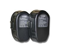 vhbw 2x Batteries compatible avec Dewalt DC330, DC380N, DC380KB, DC385, DC330KA, DC330K, DC380KA, DC330N outil électrique (3000 mAh, NiMH, 18 V)
