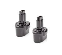 vhbw 2x Batteries compatible avec DeWalt DW920, DW920K, DW920K-2, DW920K2, DW925, DW925K, DW925K-2 outil électrique (2000 mAh, NiMH, 7,2 V)