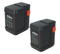 vhbw 2x Batteries compatible avec Gardena débroussailleuse SmallCut 300 Accu (8844-20) 4000mAh, 18V, Li-ion