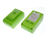 vhbw 2x Batteries compatible avec Greenworks 2100007, 2100107, 20-Inch Cordless Pole Hedge Trimmer outil électrique (5000 mAh, Li-ion, 24 V)