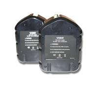 vhbw 2x Batteries compatible avec Hitachi DS12DVF3, DS 12DVF3, DW18D, DW 18D, FDS12DVC outil électrique (2100 mAh, NiMH, 12 V)