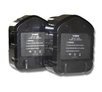 vhbw 2x Batteries compatible avec Hitachi DS12DVF3, DS 12DVF3, DW18D, DW 18D, FDS12DVC outil électrique (3300 mAh, NiMH, 12 V)