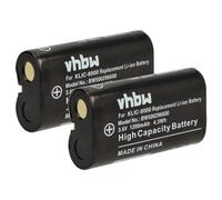 vhbw 2X Batteries Compatible avec Kodak EasyShare Z1012 is, Z1015 is, Z1085 is, Z1485 is, Z612 Appareil Photo Reflex (1200mAh, 3,6V, Li-ION)