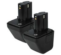 vhbw 2x Batteries compatible avec Lematec Bull 12 V outil électrique, outil de pose pour rivets aveugles (2500 mAh, NiMH, 12 V)