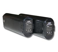 vhbw 2x Batteries compatible avec Makita ML700 Flashlight, ML701, ML702, UH1070DW, UH3000D, UH3000DW outil électrique (2100 mAh, NiMH, 7,2 V)