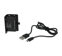 Vhbw 2x Batteries Compatible Avec Microsoft Xbox One Elite Wireless Controller (1200mah, Nimh) Noir - Incl. Couvercle + Câble De Charge Usb