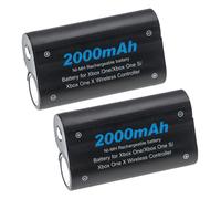 vhbw 2X Batterie Compatible avec Microsoft Xbox One, One Elite, One X, One S Manette de Jeu (2000mAh, 2,4V, NiMH)