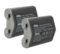 vhbw 2X Batteries Compatible avec Nikon D4, Z9 Appareil Photo, Reflex numérique (2600mAh, 10,8V, Li-ION) avec Puce d'information