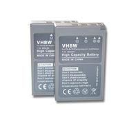 vhbw 2X Batteries Compatible avec Olympus Stylus 1s, 1 Appareil Photo, Reflex numérique (900mAh, 7,2V, Li-ION)