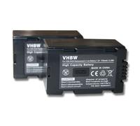vhbw 2x Batteries compatible avec Panasonic NV-MX5, NV-MX500, NV-MX7, NV-MX8 caméra vidéo caméscope (1700mAh, 7,2V, Li-ion)