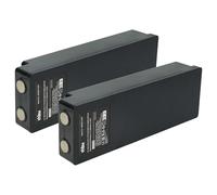 vhbw 2X Batteries Compatible avec Scanreco Fasse, FBS590, EA2512, Effer, Fassi opérateur télécommande Industrielle (2000mAh, 7,2V, NiMH)
