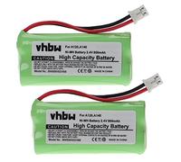 vhbw 2X Batteries Compatible avec Siemens Gigaset AL110, AL110a, A260 Trio, A265, A345 téléphone Fixe sans Fil (800mAh, 2,4V, NiMH)