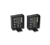 vhbw 2x Batteries compatible avec Sjcam M10 WiFi caméra vidéo caméscope (900mAh, 3,7V, Li-ion) avec puce d'information