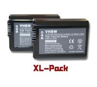 vhbw 2x Batteries compatible avec Sony Alpha A7S, ILCE-6000 appareil photo, reflex numérique (950mAh, 7,2V, Li-ion) avec puce d'information