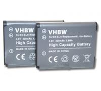 vhbw 2x Batteries compatible avec Sony Cybershot DSC-RX0 Ultra appareil photo, reflex numérique (600mAh, 3,7V, Li-ion)