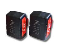 vhbw 2x Batteries compatible avec Würth BS 28-A Combi outil électrique (2000 mAh, Li-ion, 28 V)