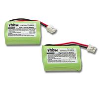 vhbw 2x Batteries NiMH 400mAh (2.4V) pour téléphone fixe sans fil Switel MD 9300, 9500, 9600, 9700 comme SL30013.
