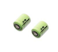 vhbw 2x Batteries remplacement pour 1/3AAA pour modéle RC (150mAh, 1,2V, NiMH)