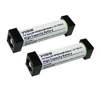 vhbw 2X Batteries Remplacement pour Sony 1-756-316-21, 1-756-316-22, BP-HP550 pour Casque Audio, écouteurs sans Fil (700mAh, 1,2V, NiMH)