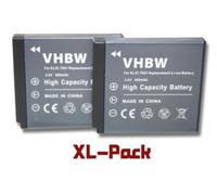 vhbw 2X Batteries Set 480mAh (3.6V) pour BenQ DCL1050, Aigo T-1000, T-1228, Hitachi DZ-HV584E, SB-360, PB-360T et Klic-7001, DLi-213, VG0376122100001.