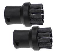 vhbw 2x brosse arrondie compatible avec Kärcher SC 1.050, SC 1.040, SC 1.035 B, SC 1.030, SC 1.030 B, SC 1002 nettoyeur vapeur - Brosse à vapeur
