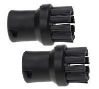 vhbw 2x brosse arrondie compatible avec Kärcher SC 2.500, SC 2.600 CB, SC 2.550 C, SC 2.600 C, SC 2 nettoyeur vapeur - Brosse à vapeur