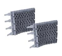 vhbw 2X Brosse Compatible avec Zodiac RG3200, RT 3200, RT 2100 Robot aspirateur de Piscine - en Caoutchouc, 24,7 x 18 x 2,8 cm