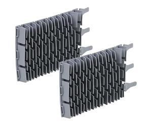 vhbw 2X Brosse Compatible avec Zodiac RG3200, RT 3200, RT 2100 Robot aspirateur de Piscine - en Caoutchouc, 23,9 x 13 x 3,3 cm