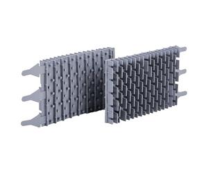 vhbw 2X Brosse Compatible avec Zodiac Vortex Serie Robot aspirateur de Piscine - en Caoutchouc, 24,3 x 12,9 x 3,5 cm