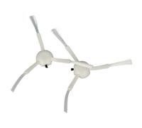 vhbw 2x Brosse latérale compatible avec Dreame D9 Max, D9, D10 Plus, D10s, D9 Mistral, F9 Mistral, F9 robot aspirateur - Lot de brosses, blanc