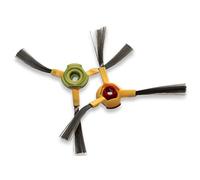 vhbw 2x brosse latérale compatible avec Hoover RVC0010, RVC0011 robot aspirateur - lot de brosses, gauche/droite, noir / rouge / vert / jaune