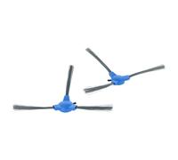 vhbw 2x Brosse latérale compatible avec Tesvor X500, M1, T8, S6, X500Pro robot aspirateur - Lot de brosses, noir / gris / bleu