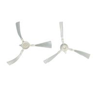 vhbw 2x Brosse latérale compatible avec Rowenta Smart Force Essential RR6943WH, RR6925WH, RR6927WH robot aspirateur - Lot de brosses, blanc