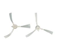 vhbw 2x Brosse latérale compatible avec Tefal Explorer 20 RG6875WH, RG6825WH robot aspirateur - Lot de brosses, blanc