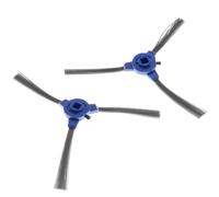 vhbw 2x Brosse latérale compatible avec Tesvor X500, M1, T8, S6, X500Pro robot aspirateur - Lot de brosses, noir / gris / bleu
