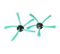 vhbw 2x Brosse latérale compatible avec Vorwerk Kobold VR-7, VR7 robot aspirateur - Lot de brosses, noir/vert
