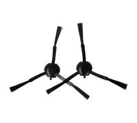 vhbw 2x Brosse latérale compatible avec Xiaomi S20+ robot aspirateur - Lot de brosses, noir