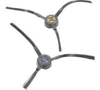vhbw 2X Brosse latérale Compatible avec Zaco V80 | V85 robot aspirateur - Lot de brosses, gauche/droite, noir / bleu / jaune