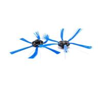 vhbw 2X Brosse latérale Compatible avec Philips Smartpro FC8066, Active FC8810, Compact FC8700 Robot aspirateur - Lot de brosses, Noir/Bleu