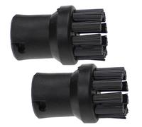 vhbw 2x Brosse ronde remplacement pour Kärcher 2.863-264.0 pour nettoyeur vapeur - Brosse vapeur