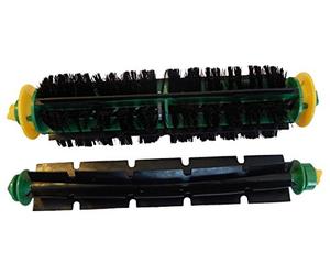 vhbw 2x Brosses compatible avec iRobot Roomba 555, 560, 540, 550 aspirateur robot - brosse à lamelles, brosse rotative, set de rouleaux