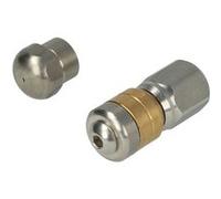 vhbw 2x buses nettoyeur tuyaux pour jet haute pression - filetage 1/8", Rotatif + fixe