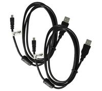 vhbw 2x Câble de données USB compatible avec Konica Minolta DiMage Z Series Z20, Z10, Z6, Z5, Z3 appareil photo - Cordon adaptateur, 14,5 cm