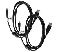 vhbw 2x Câble de données USB (USB standard type A vers appareil photo) compatible avec Sanyo Xacti E series VPC-E60, VPC-E6 appareil photo, 150 cm