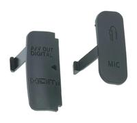 vhbw Cache-connecteurs compatible avec Canon EOS 600D appareil photo - Capuchons de rechange pour diverses bornes et connexions, 2 pièces