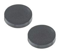 vhbw 2x Capuchons d'objectif pour oculaire de jumelles de 39mm - 2 pièces, noir, à emboîter