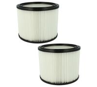 vhbw 2x Cartouche filtrante compatible avec Flex VC 21 L MC, VC 25 L MC, Turbo XL-E, VC 25 MC aspirateur - Filtre pour particules fines, papier