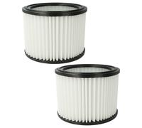 vhbw 2x Cartouche filtrante compatible avec Hitachi / Hikoki RP250YDM, RP300YDL aspirateur - Filtre pour particules fines, microfibre non tissée